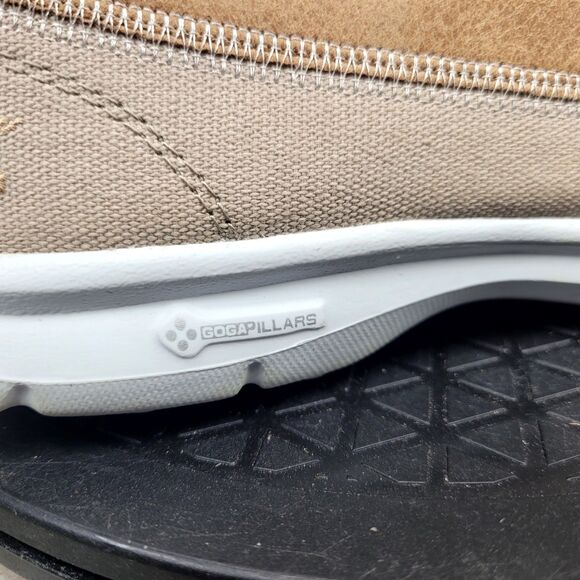 Skechers Go Step Goga Max Women's Size 9.5 Natural Beige Casual Boat Shoes 14416 - Picture 3 of 14